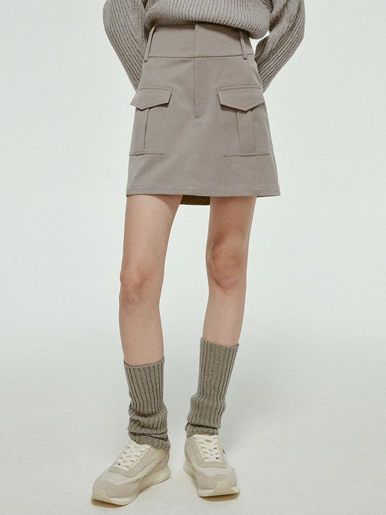 FUSSED Premium Australian Wool Double Faced Overcoat In Mist Grey