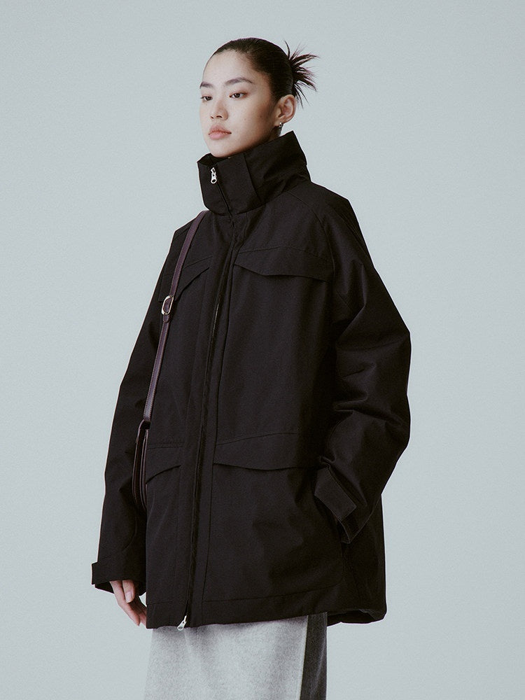 FUSSED_Pure_Black_Minimal_Deconstructed_Waterproof_Women&