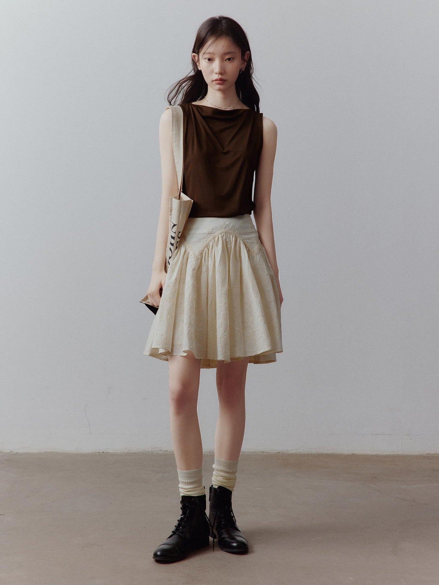 FUSSED Raw Layered Cord Embroidered Women&