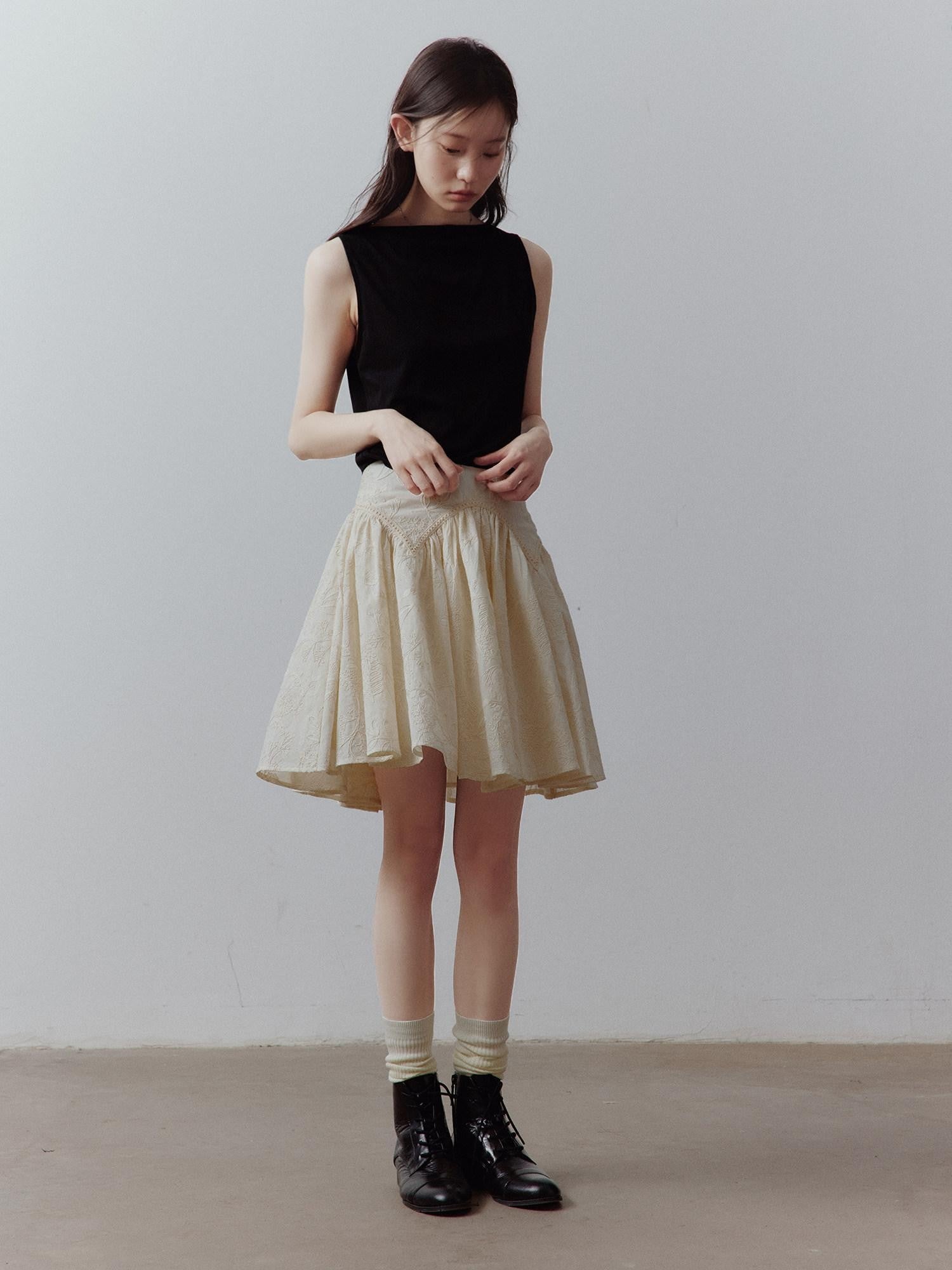 FUSSED Raw Layered Cord Embroidered Women&