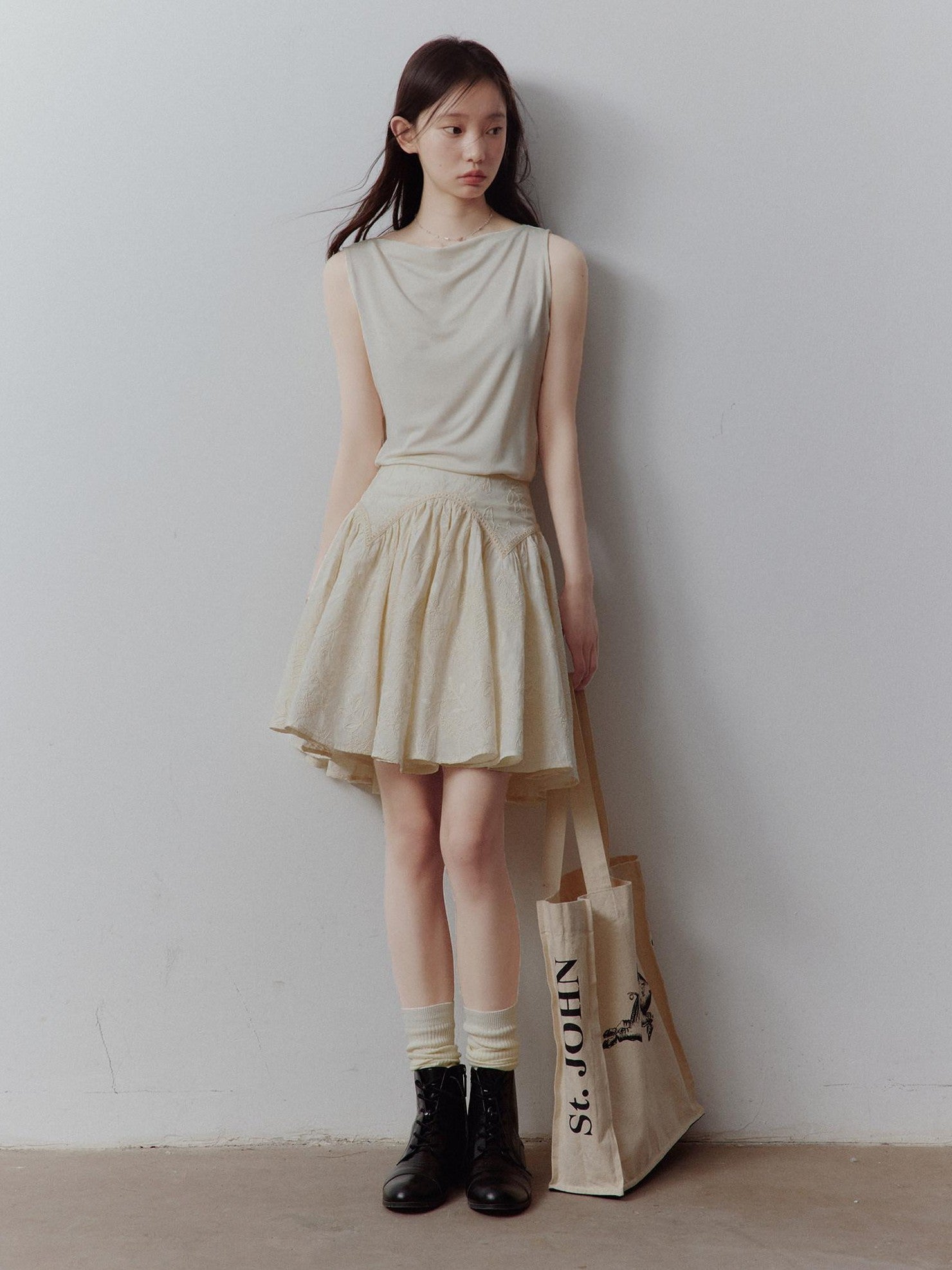 FUSSED Raw Layered Cord Embroidered Women&