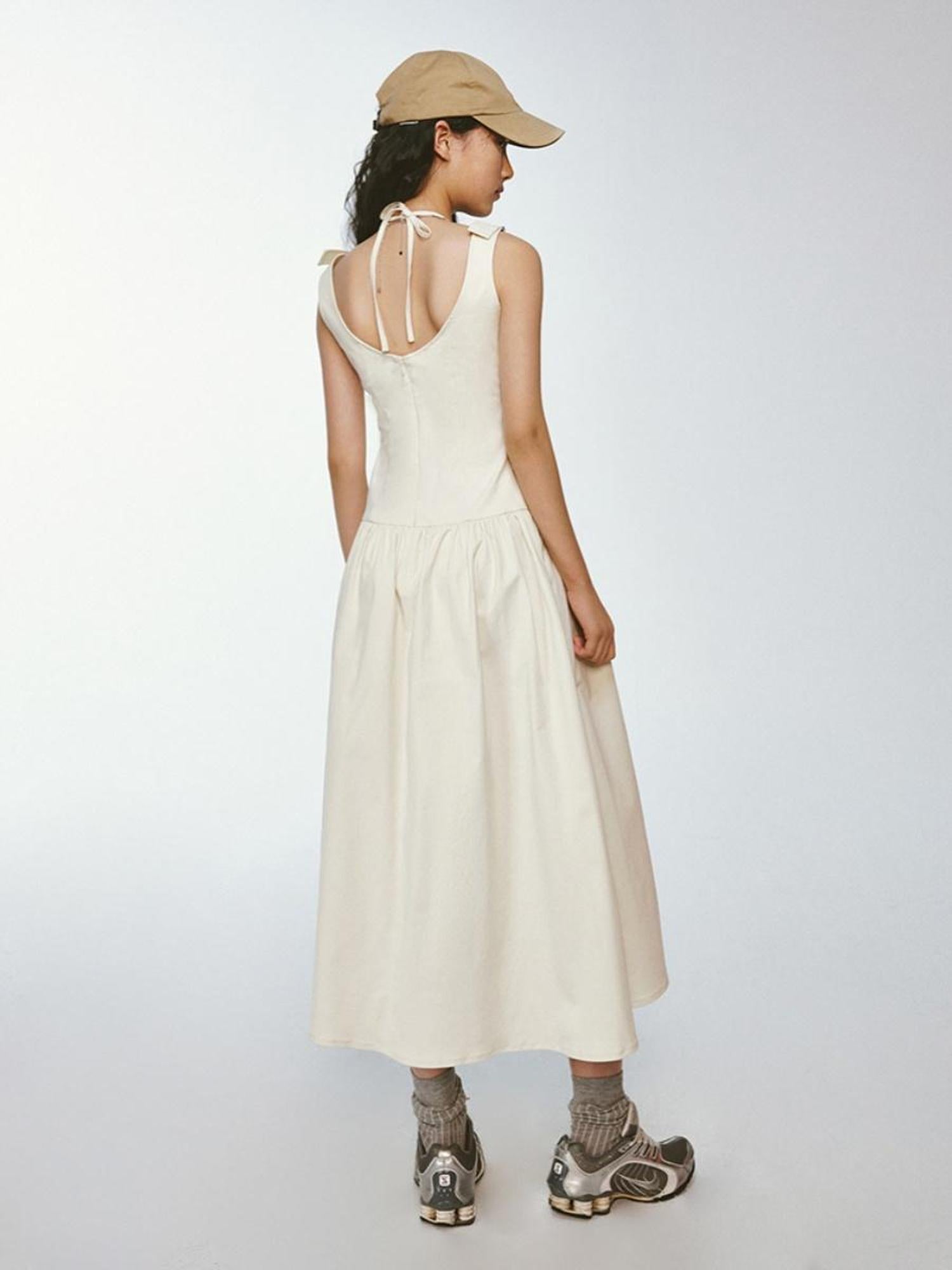 FUSSED Remade Multi Patch Strap Cotton Slip Dress