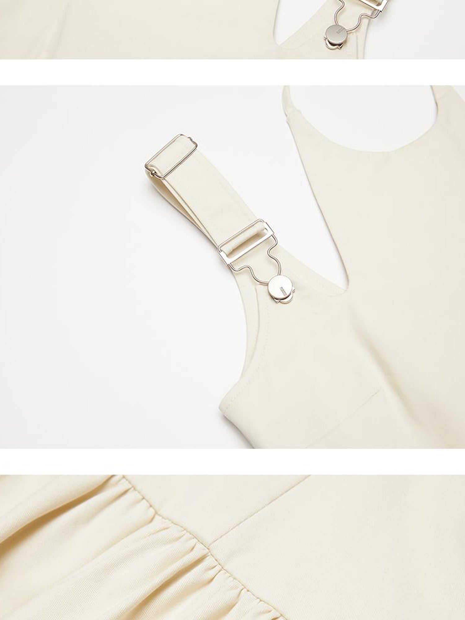 FUSSED Remade Multi Patch Strap Cotton Slip Dress