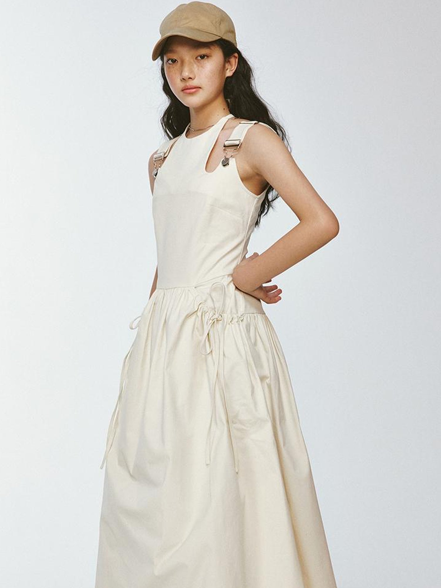 FUSSED Remade Multi Patch Strap Cotton Slip Dress