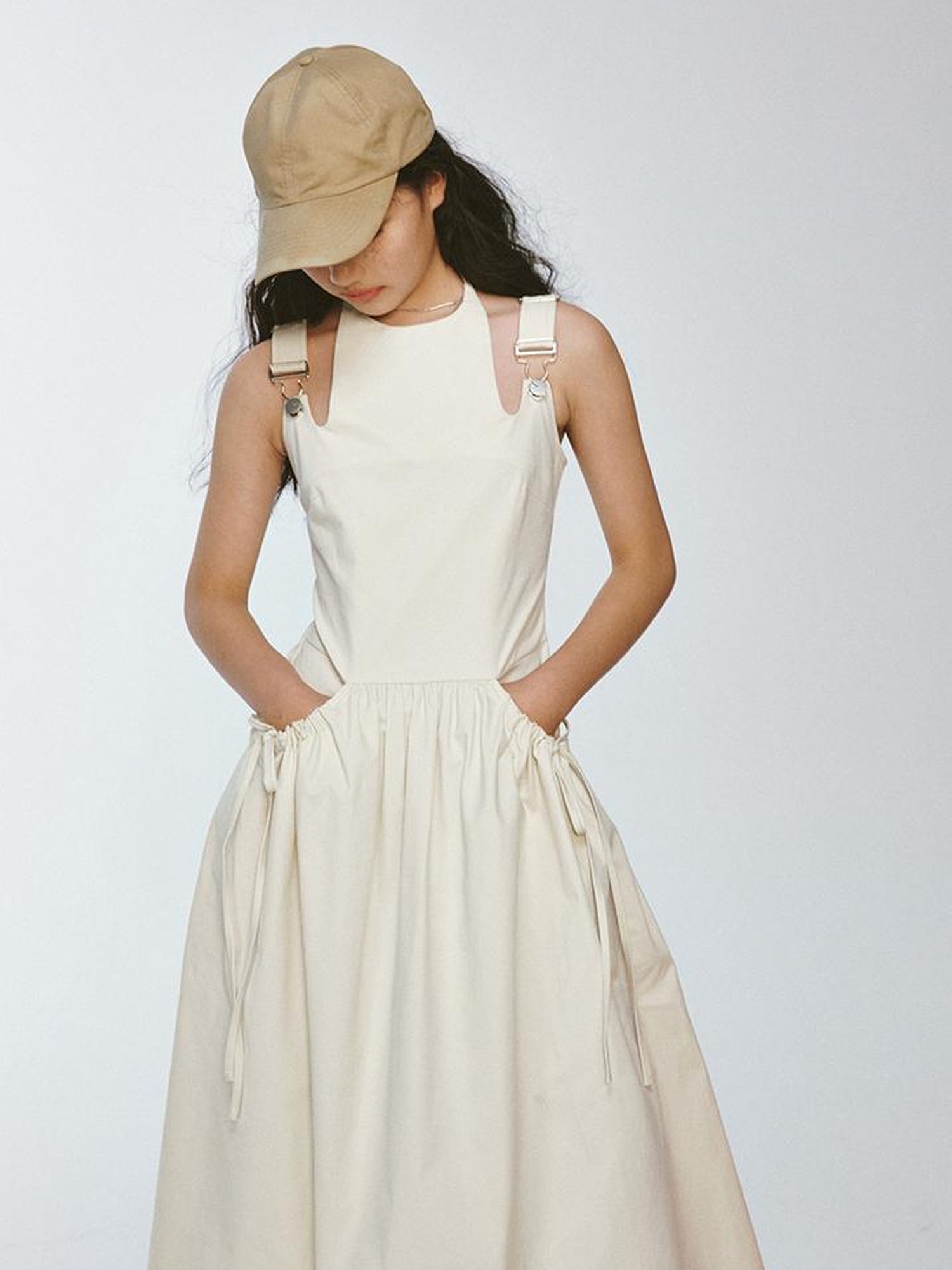 FUSSED Remade Multi Patch Strap Cotton Slip Dress