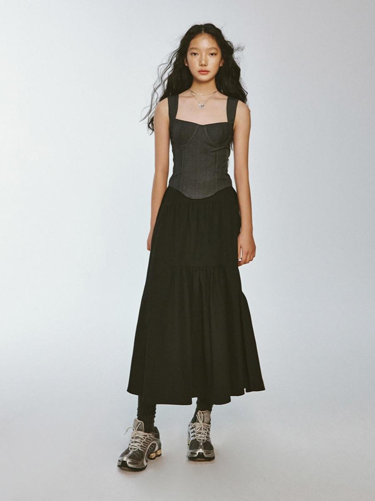 FUSSED Retro Checkered Tailored Blazer With Cinched Waist