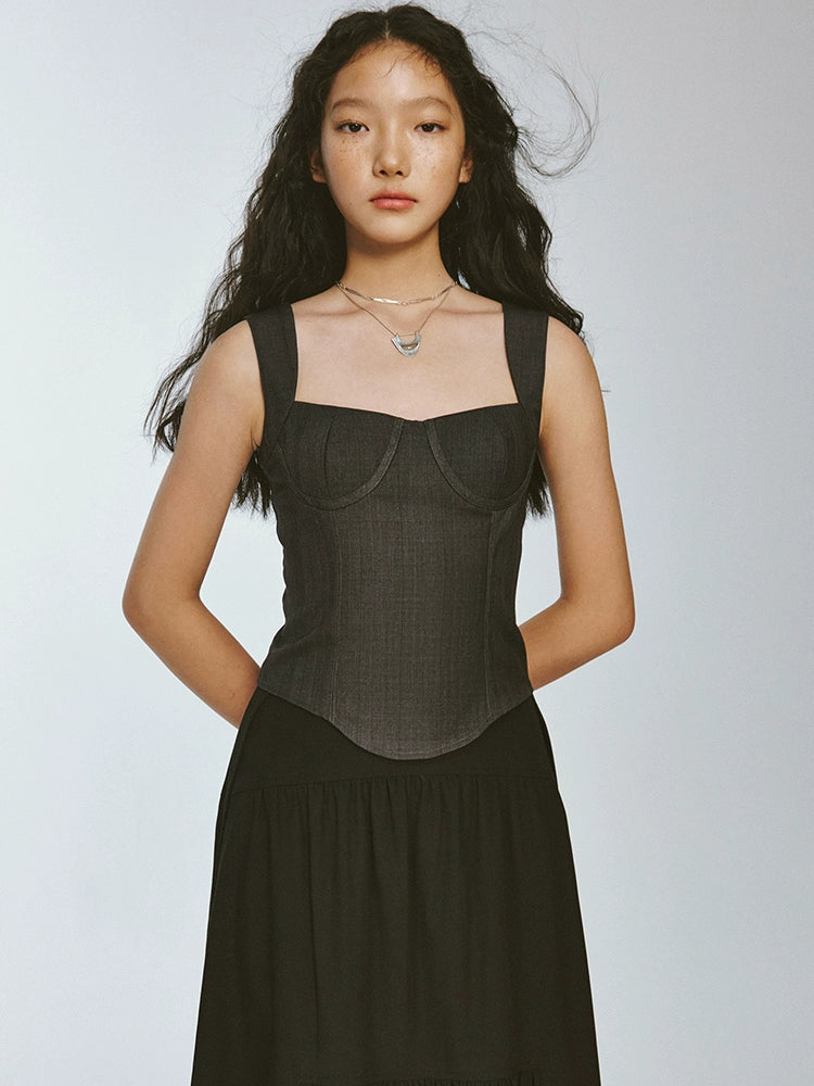 FUSSED_Retro_Checkered_Tailored_Blazer_With_Cinched_Waist_MISSTT