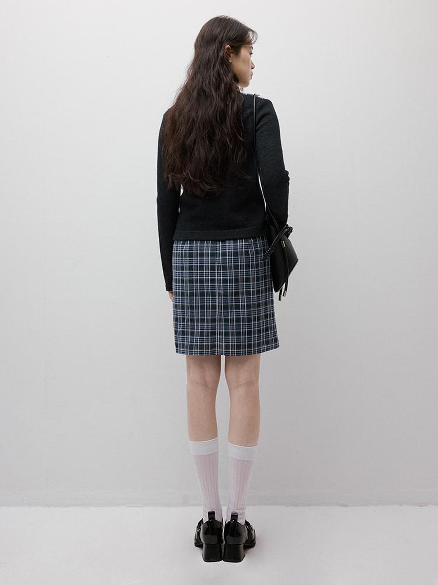 FUSSED Running Rabbits Fair Isle Six Color Jacquard Cardigan V-neck T-shirt Long Sleeve