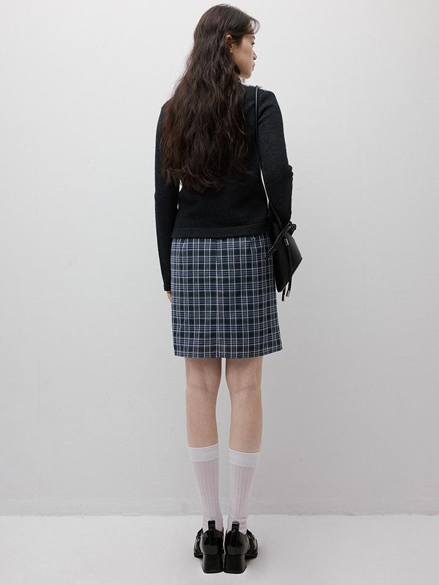 FUSSED Running Rabbits Fair Isle Six Color Jacquard Cardigan V Neck T Shirt Long Sleeve