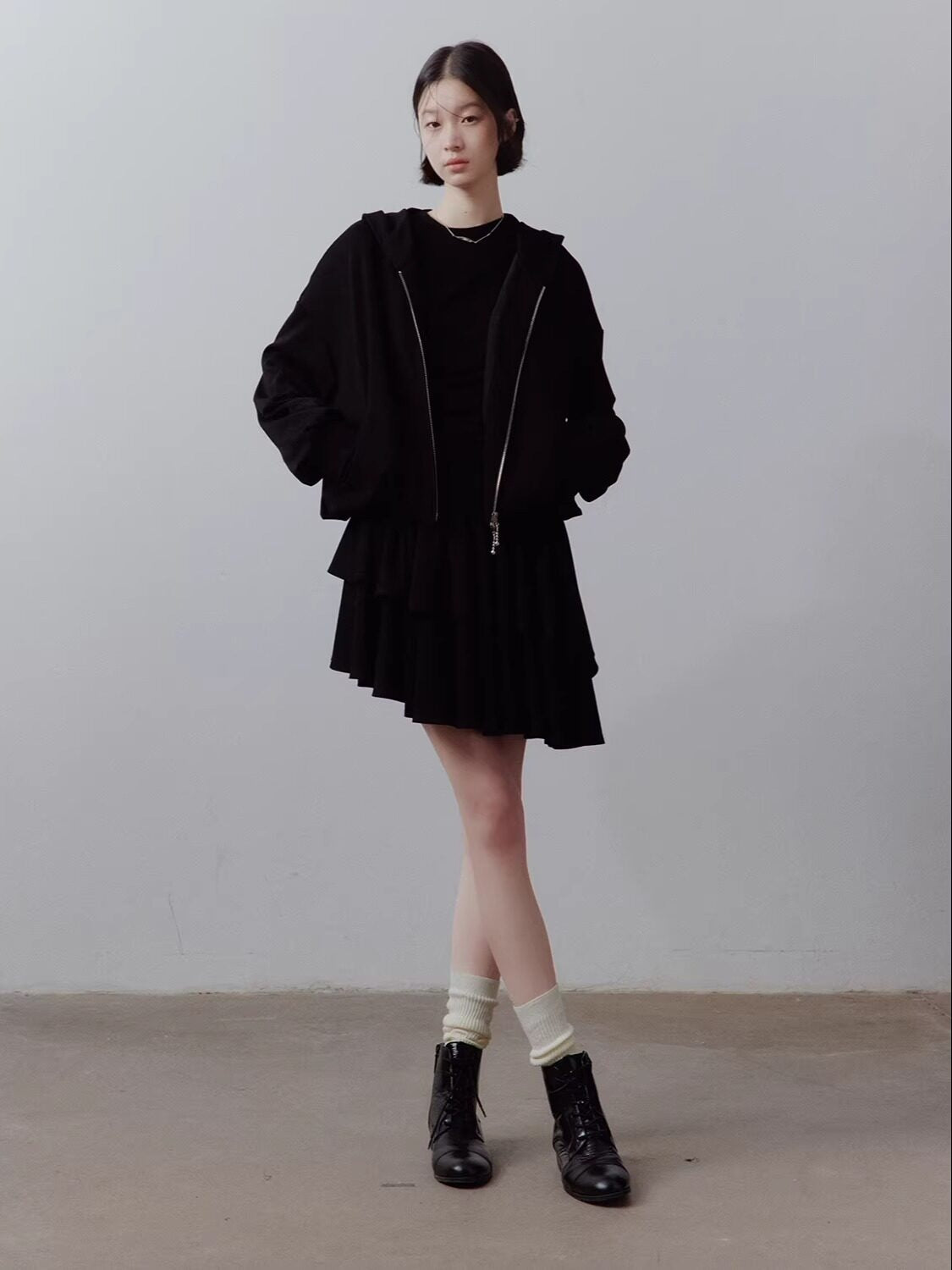FUSSED Sandwashed Cloud Bubble Cropped Drop Shoulder Women&