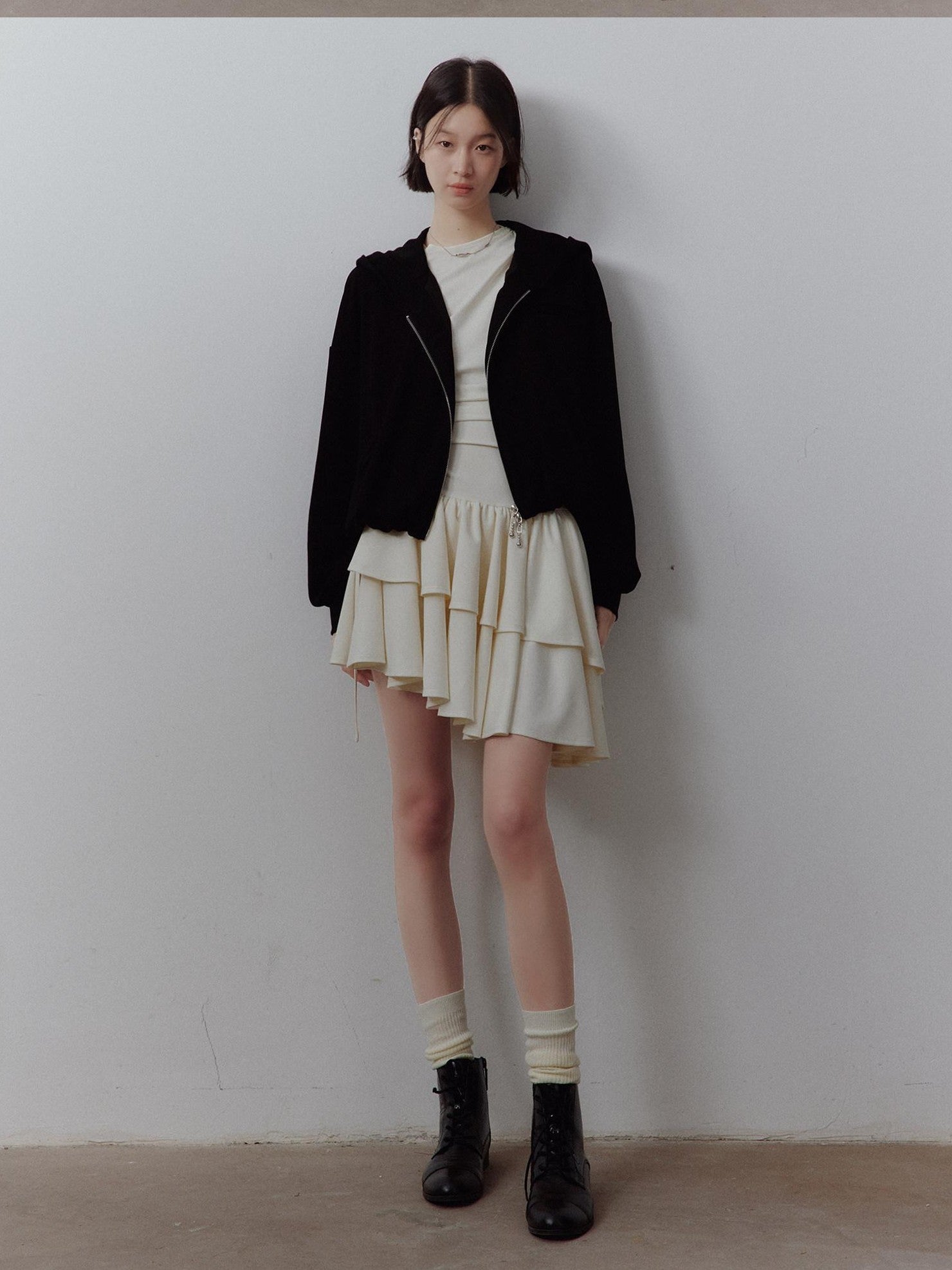 FUSSED Sandwashed Cloud Bubble Cropped Drop Shoulder Women&