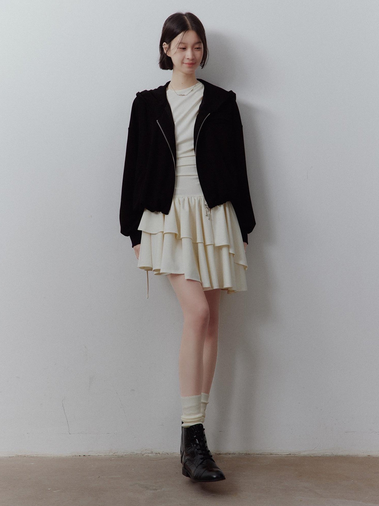 FUSSED Sandwashed Cloud Bubble Cropped Drop Shoulder Women&