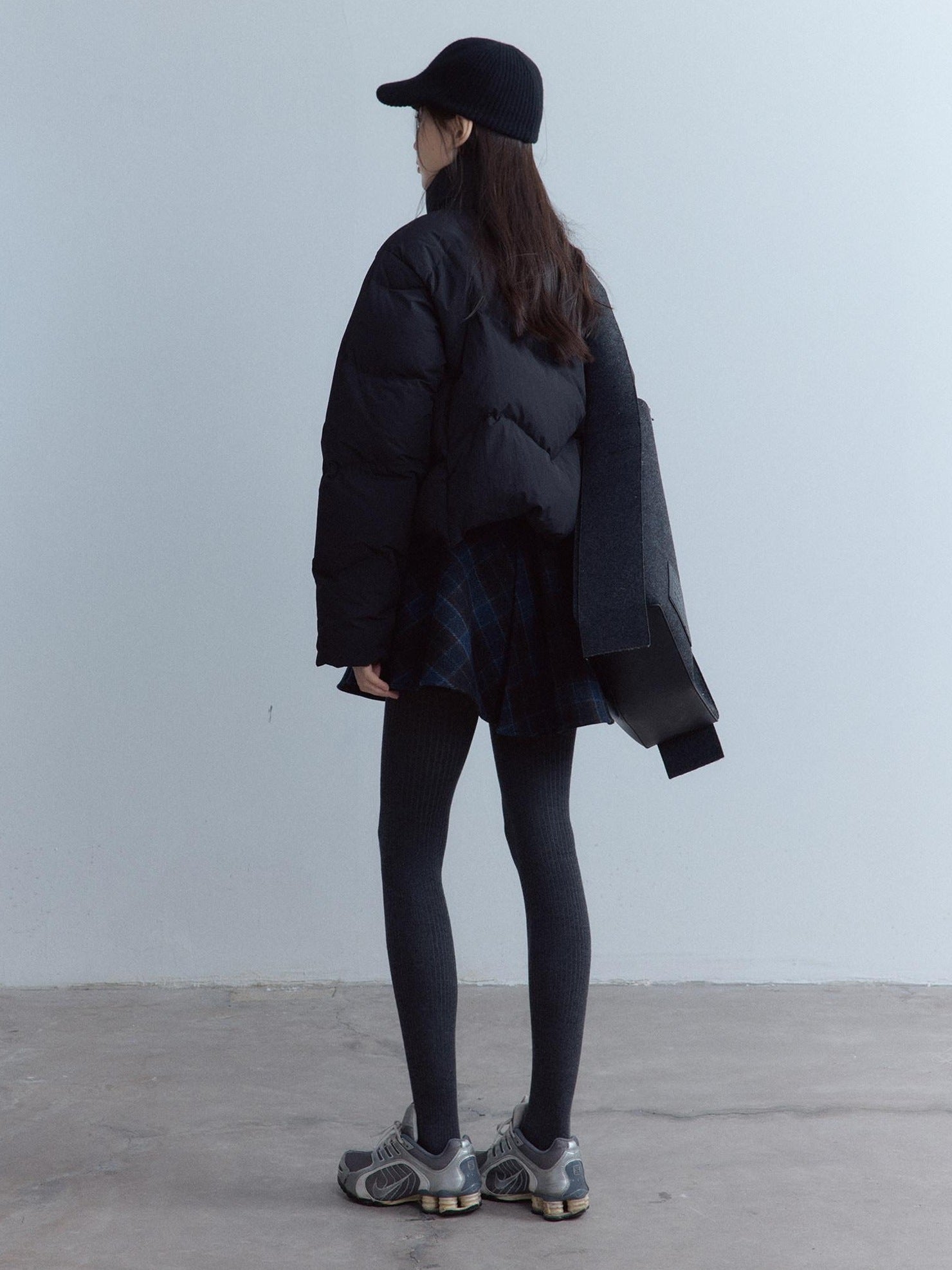FUSSED Scottish Plaid Pleated Lined A Line Mid Waist Zip Pocket Preppy Citywalk Pants