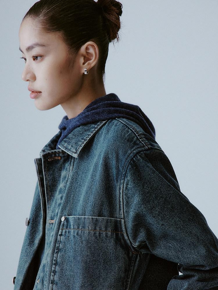 FUSSED Sea Blue Contour Detail Old Money Women&