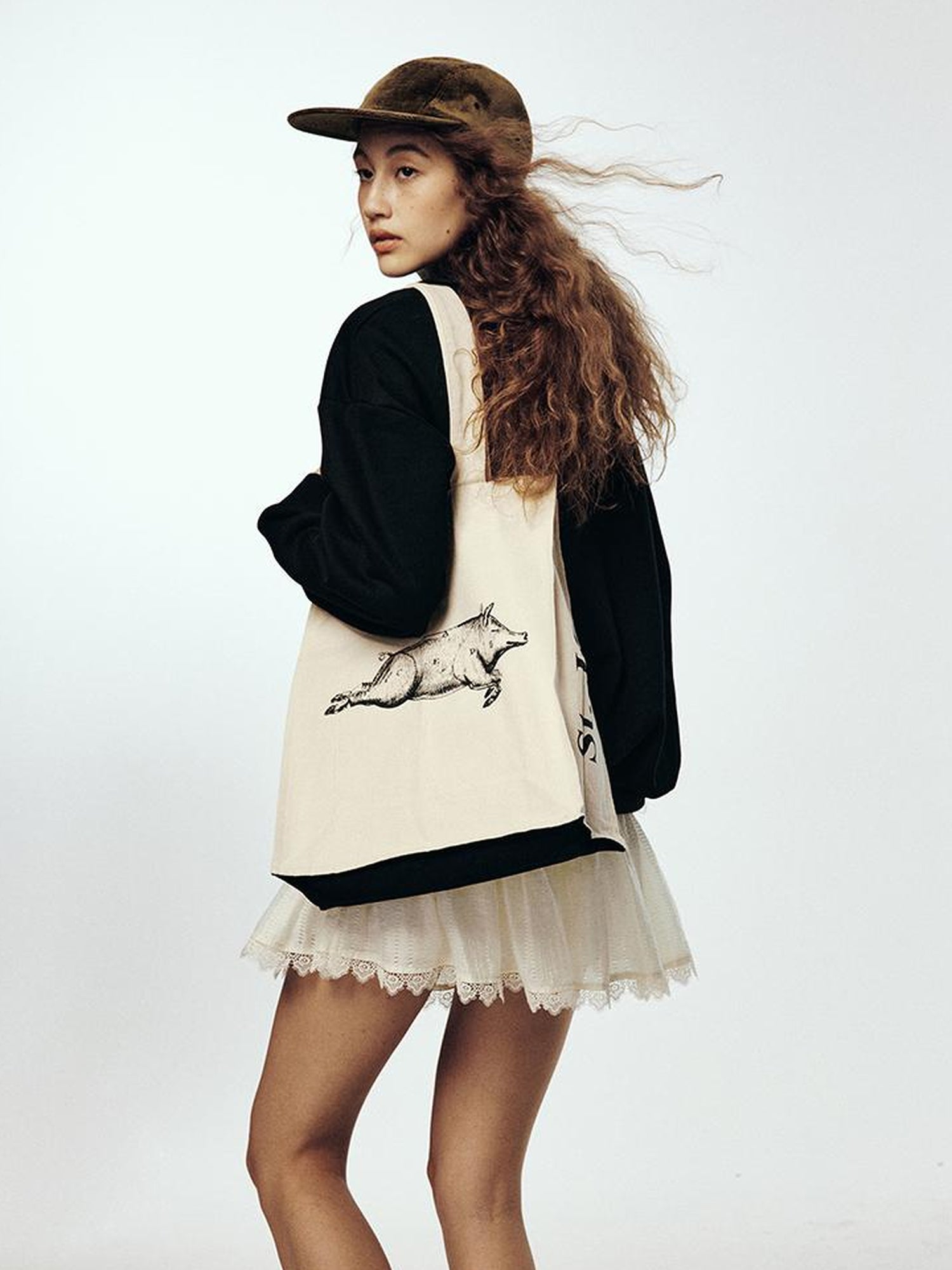 FUSSED Semi Zip Anti Static Fleece Hoodie Black