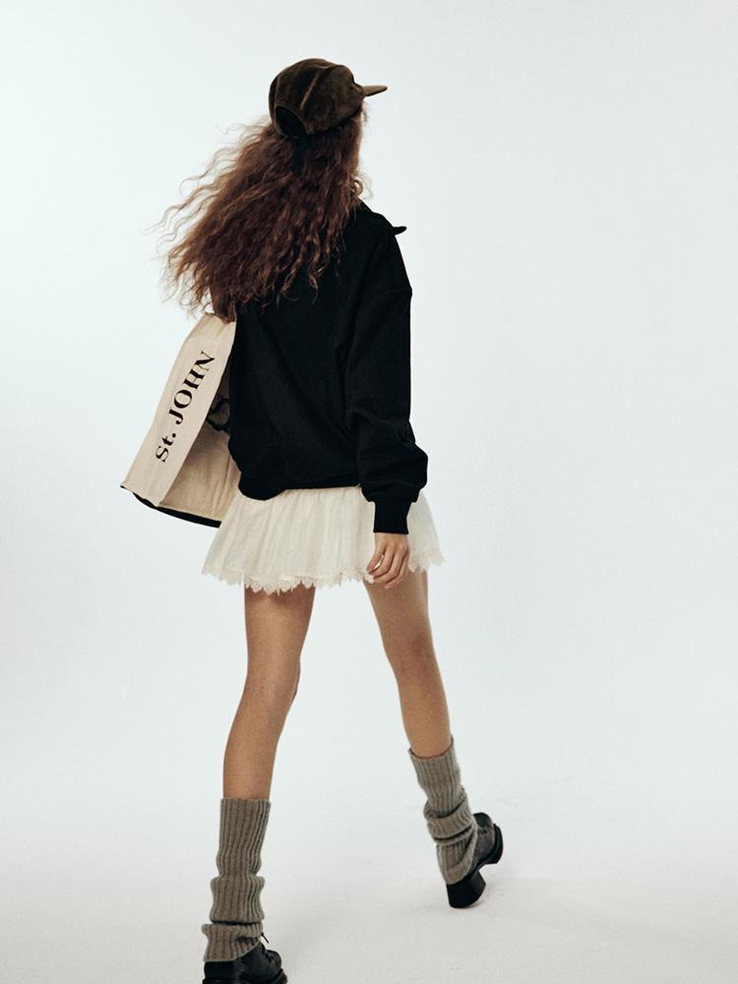 FUSSED Semi Zip Anti Static Fleece Hoodie Black