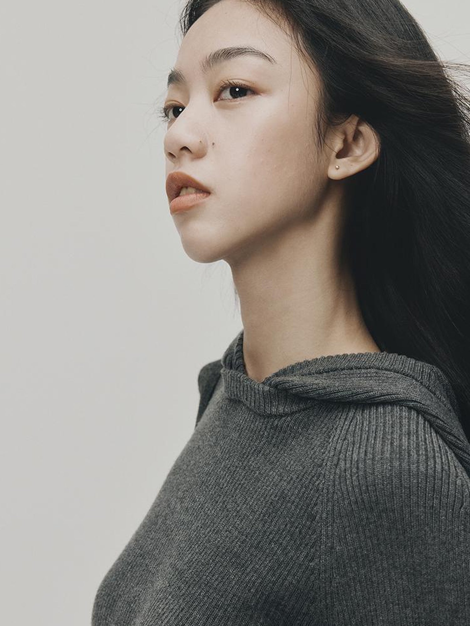 FUSSED Soft Wool Hooded Sweater With Thumbholes