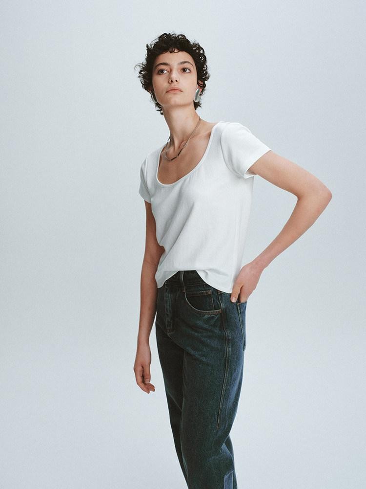 FUSSED Solid Clean Fit Three Necklines Women&