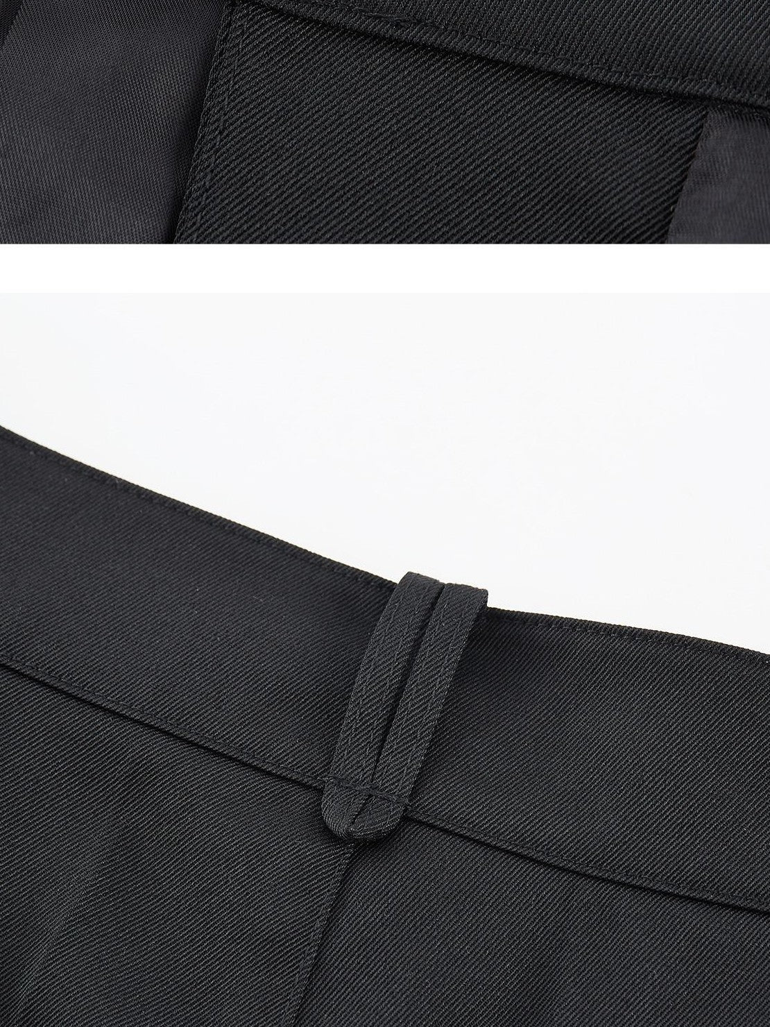 FUSSED Solid Color Straight Leg Folded Cuff Women&