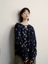 FUSSED_Song_Of_The_Sleepwalking_Bird_Heavy_Pleats_Print_Dark_Blue_Resort_Top_MISSTT