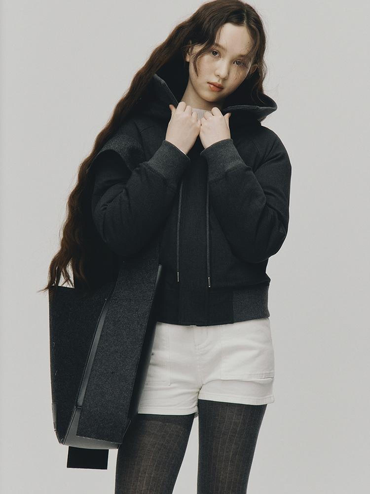 FUSSED Sporty Cleanfit White Stretch Denim Shorts