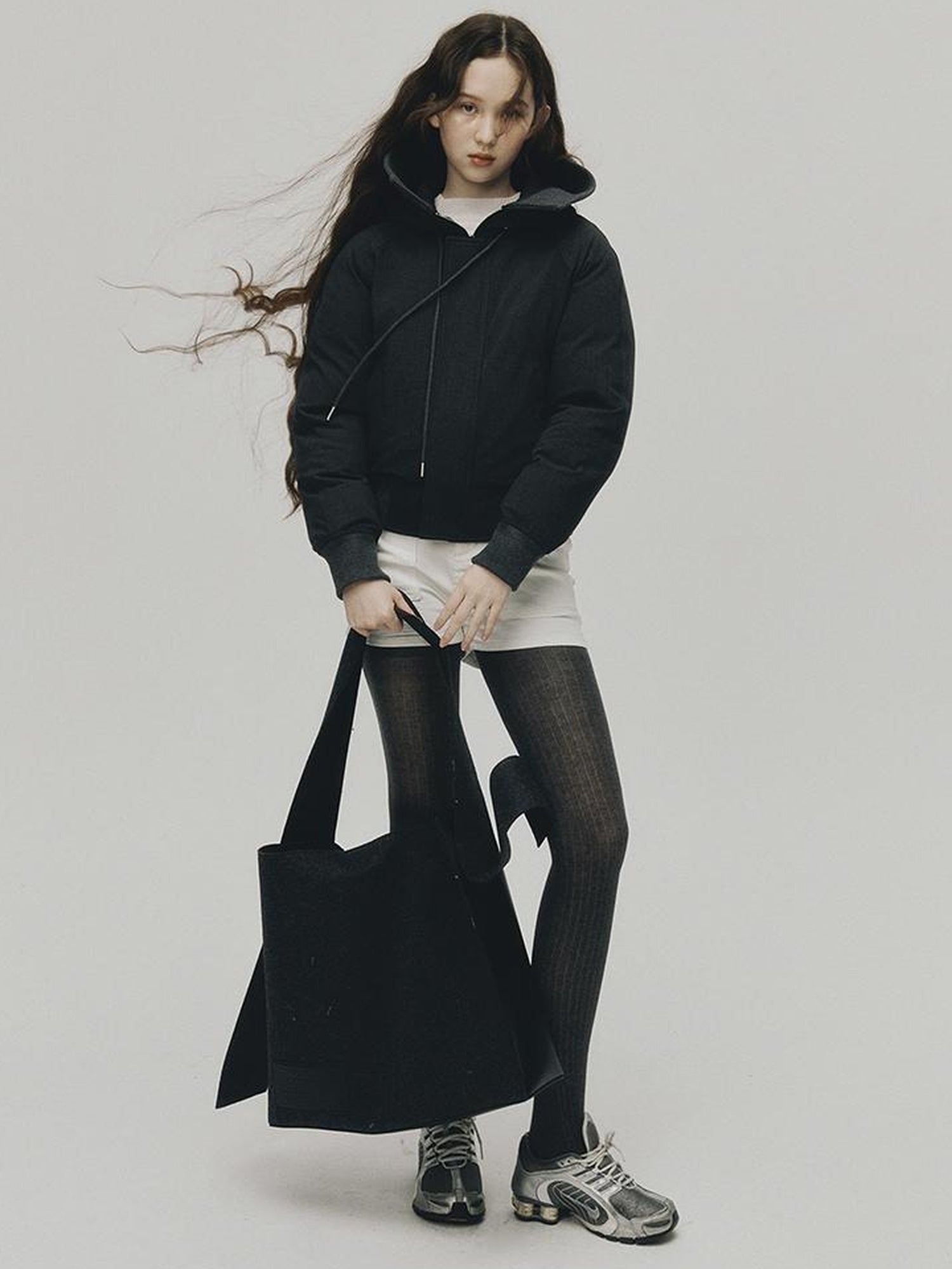 FUSSED Sporty Cleanfit White Stretch Denim Shorts