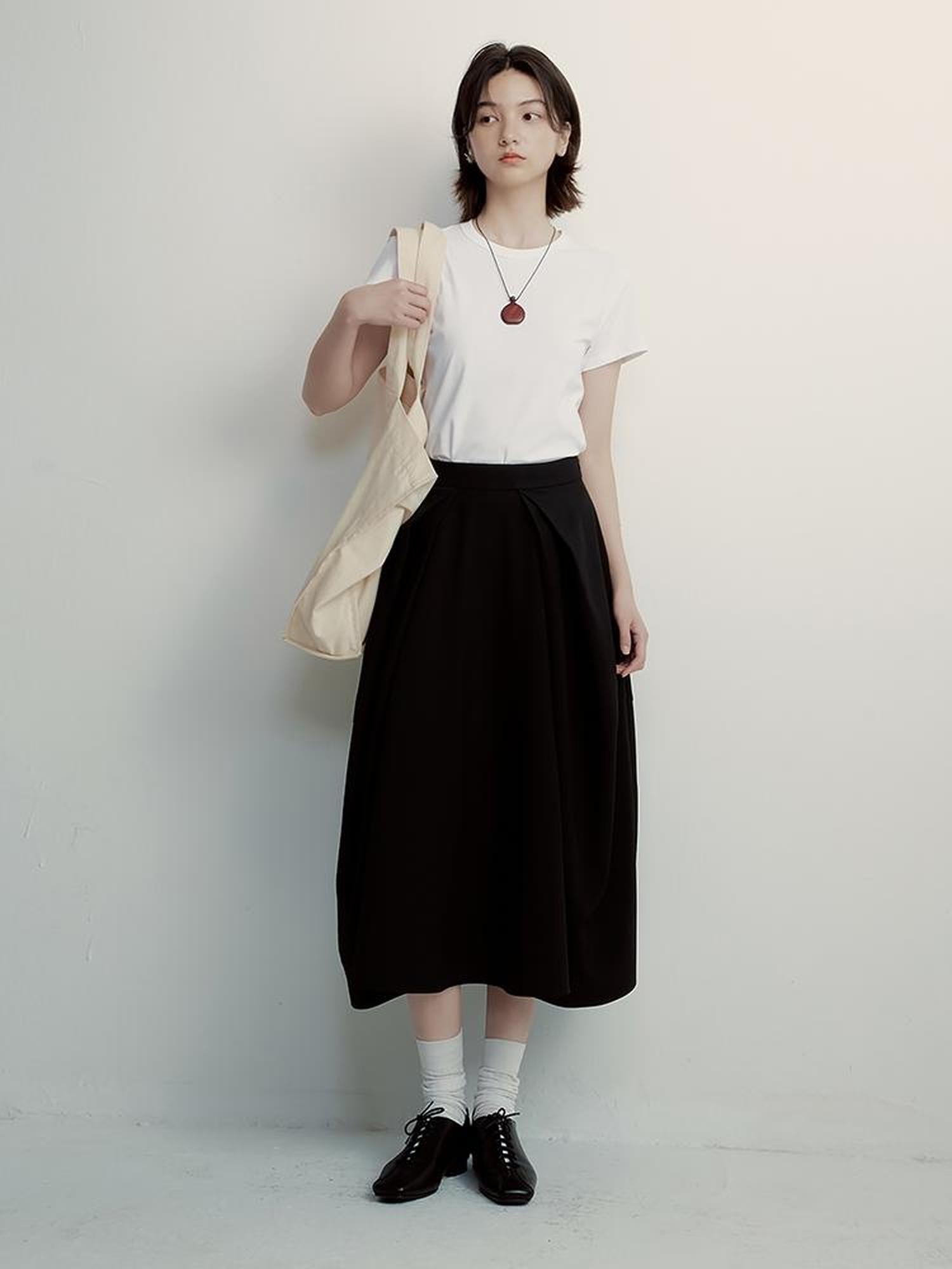 FUSSED Supima Pearl Blended Tee Cleanfit Stretch Cotton Top