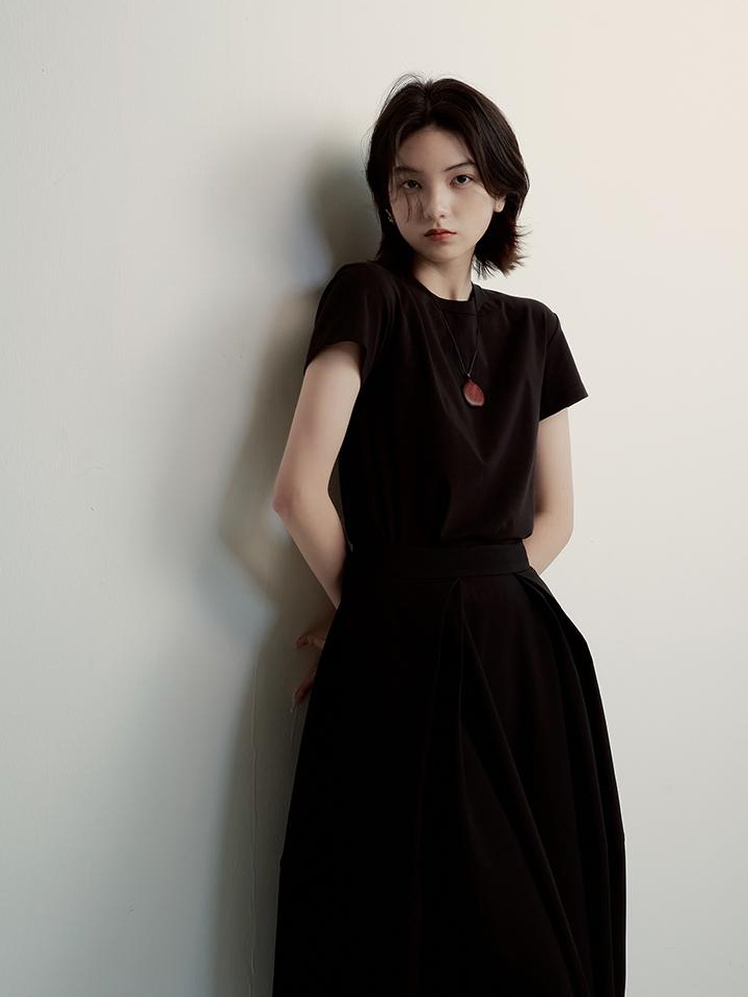 FUSSED Supima Pearl Blended Tee Cleanfit Stretch Cotton Top