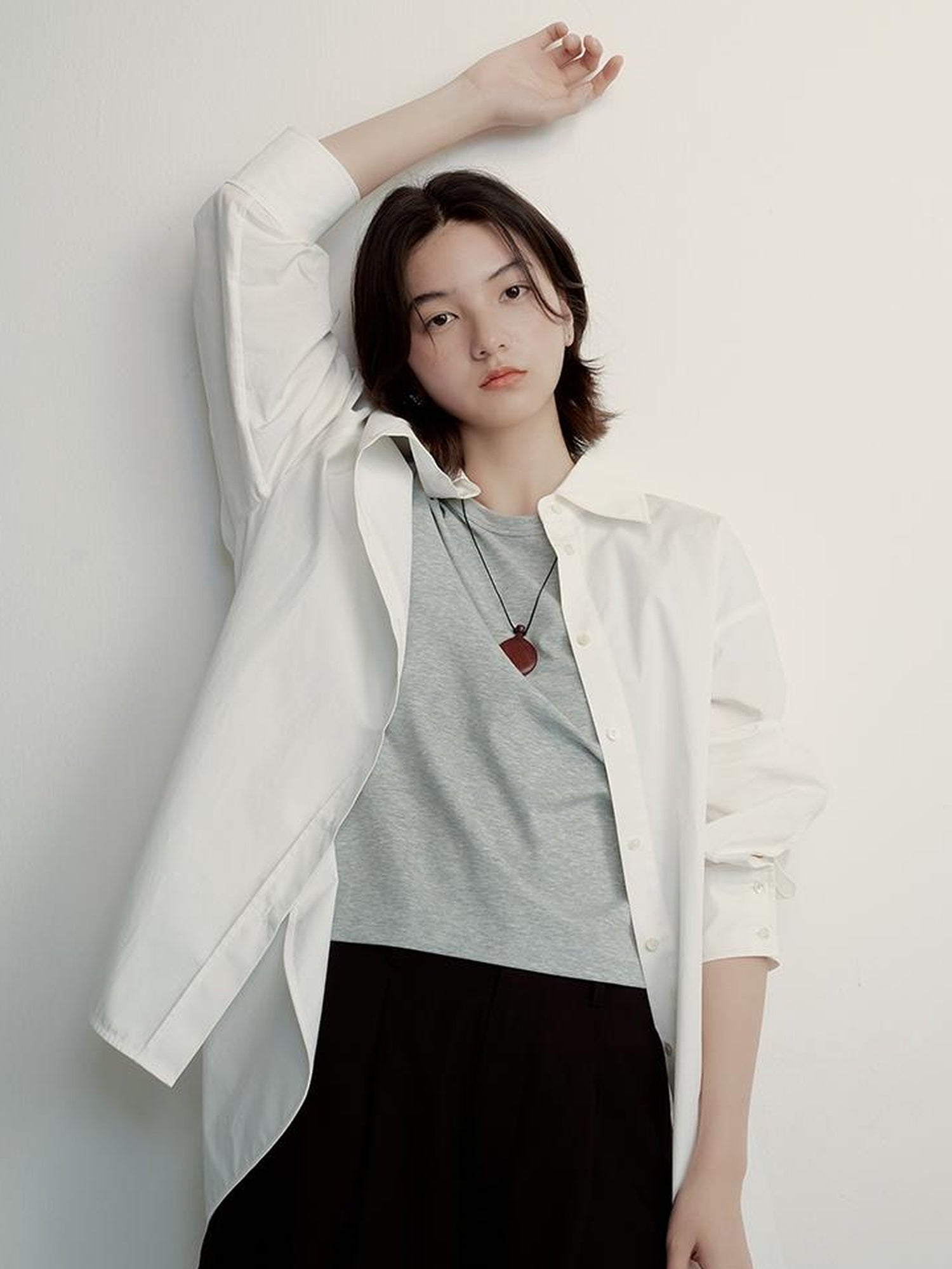 FUSSED Supima Pearl Blended Tee Cleanfit Stretch Cotton Top