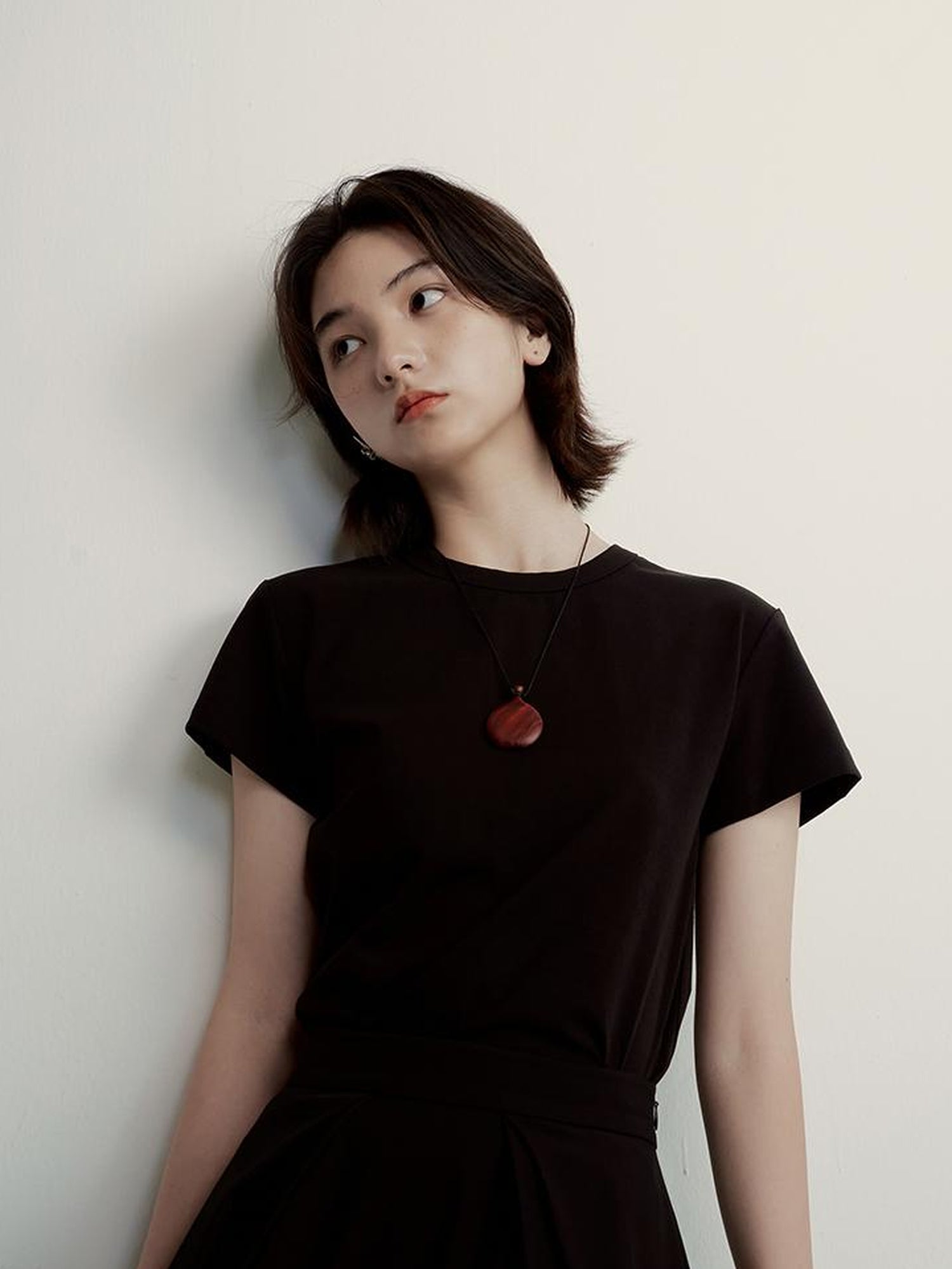 FUSSED Supima Pearl Blended Tee Cleanfit Stretch Cotton Top