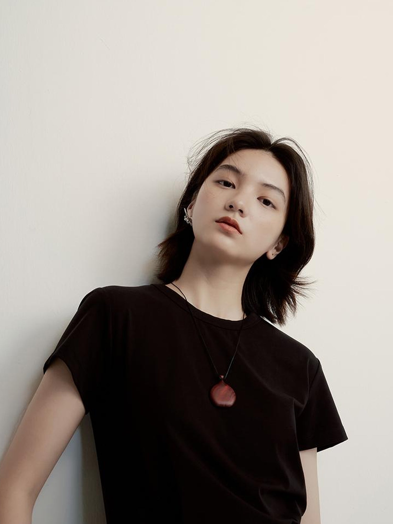 FUSSED Supima Pearl Blended Tee Cleanfit Stretch Cotton Top