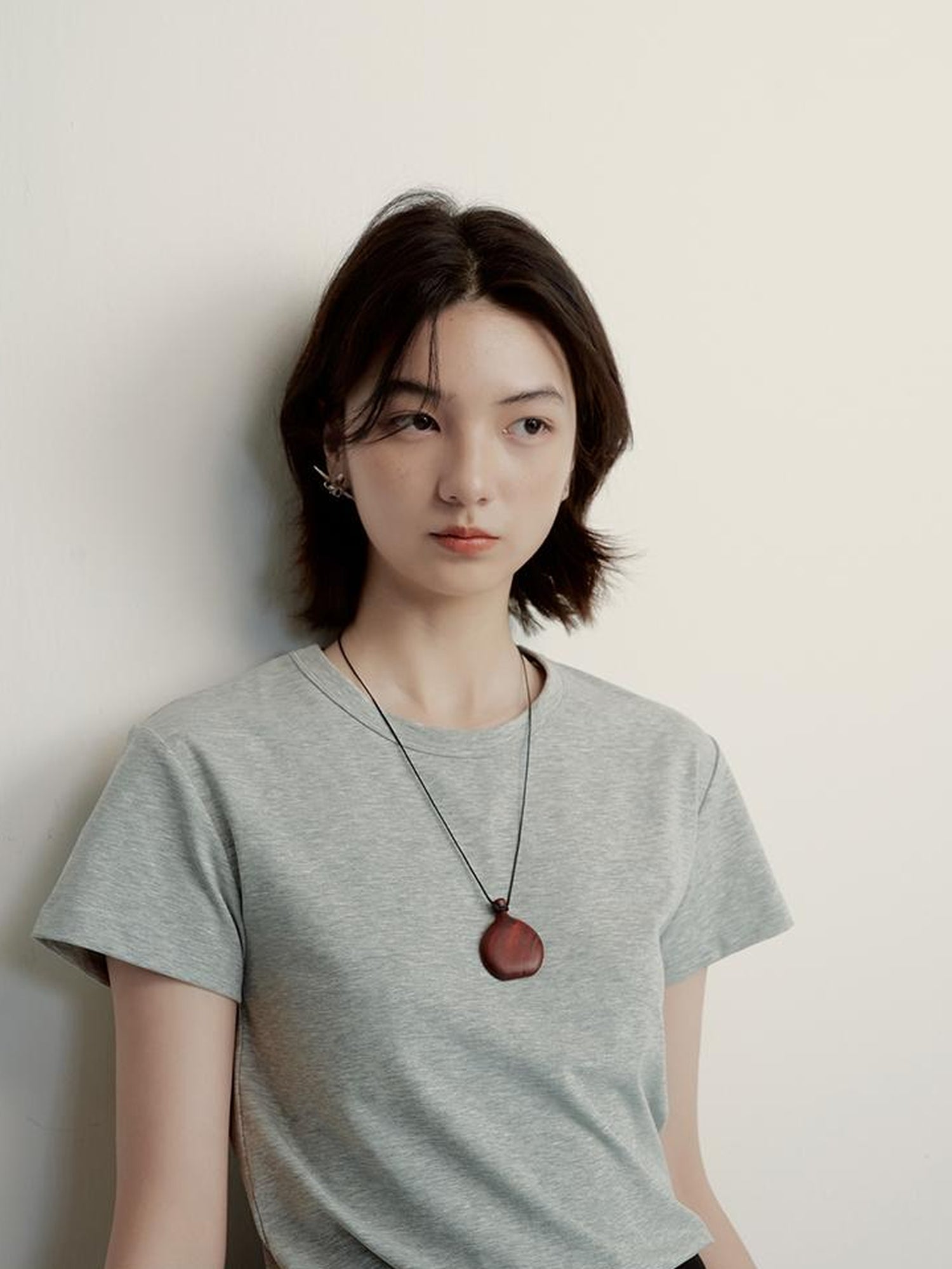 FUSSED Supima Pearl Blended Tee Cleanfit Stretch Cotton Top