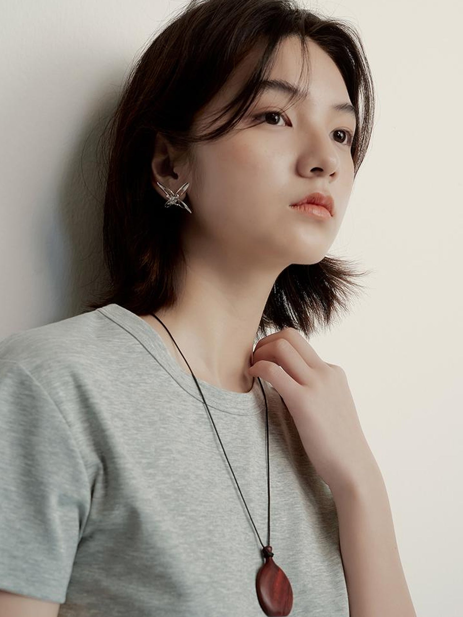 FUSSED Supima Pearl Blended Tee Cleanfit Stretch Cotton Top