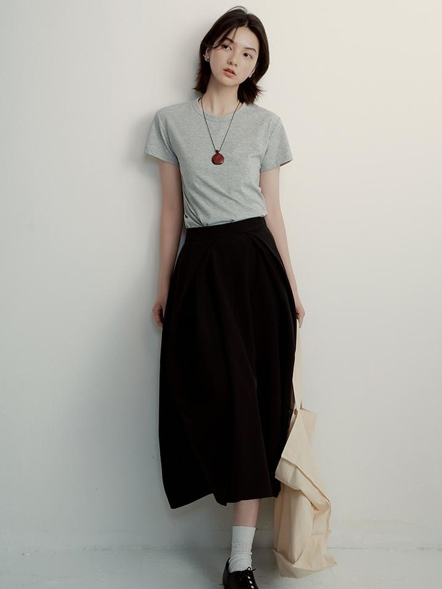 FUSSED Supima Pearl Blended Tee Cleanfit Stretch Cotton Top