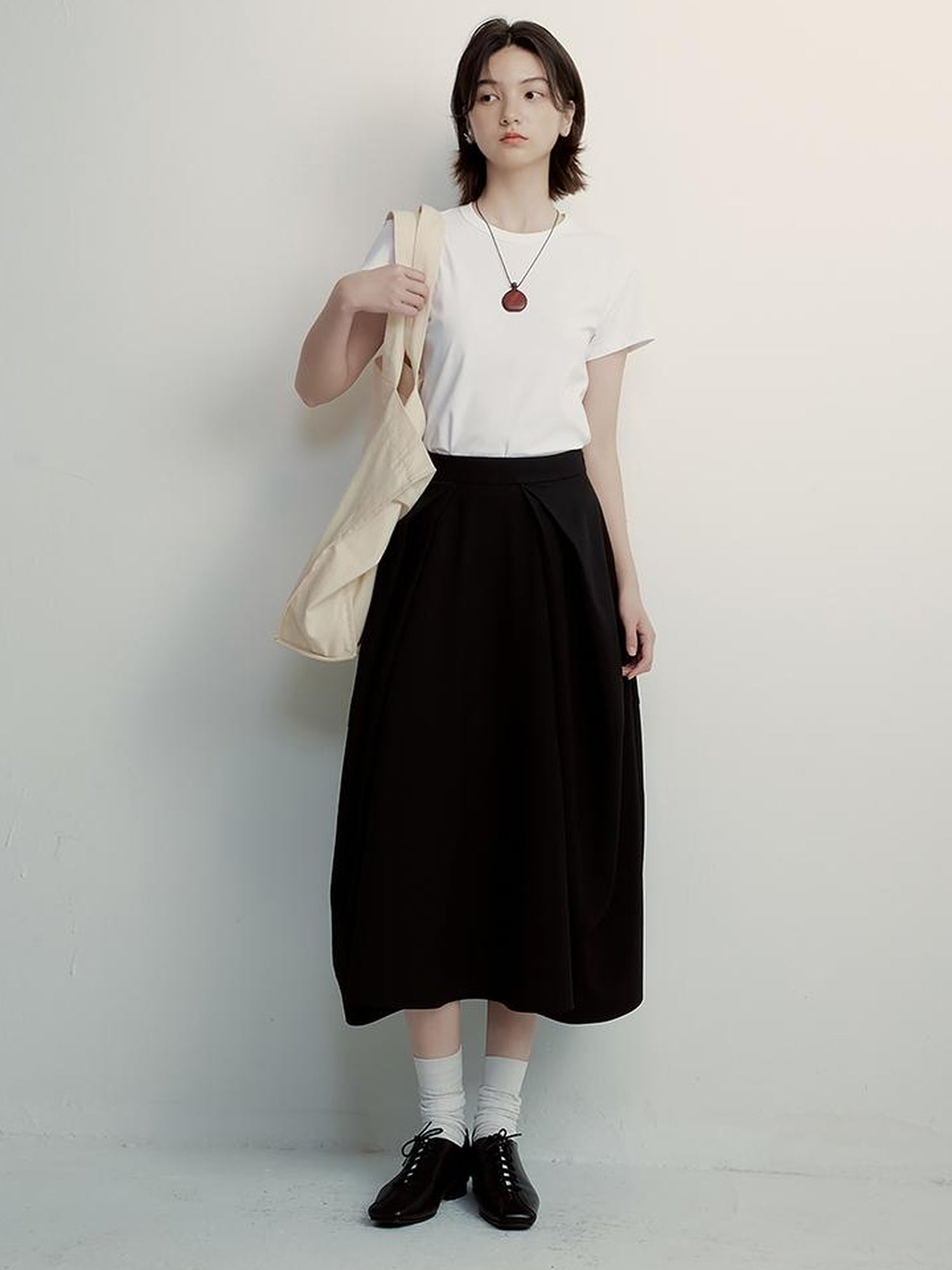 FUSSED Supima Pearl Blended Tee Cleanfit Stretch Cotton Top