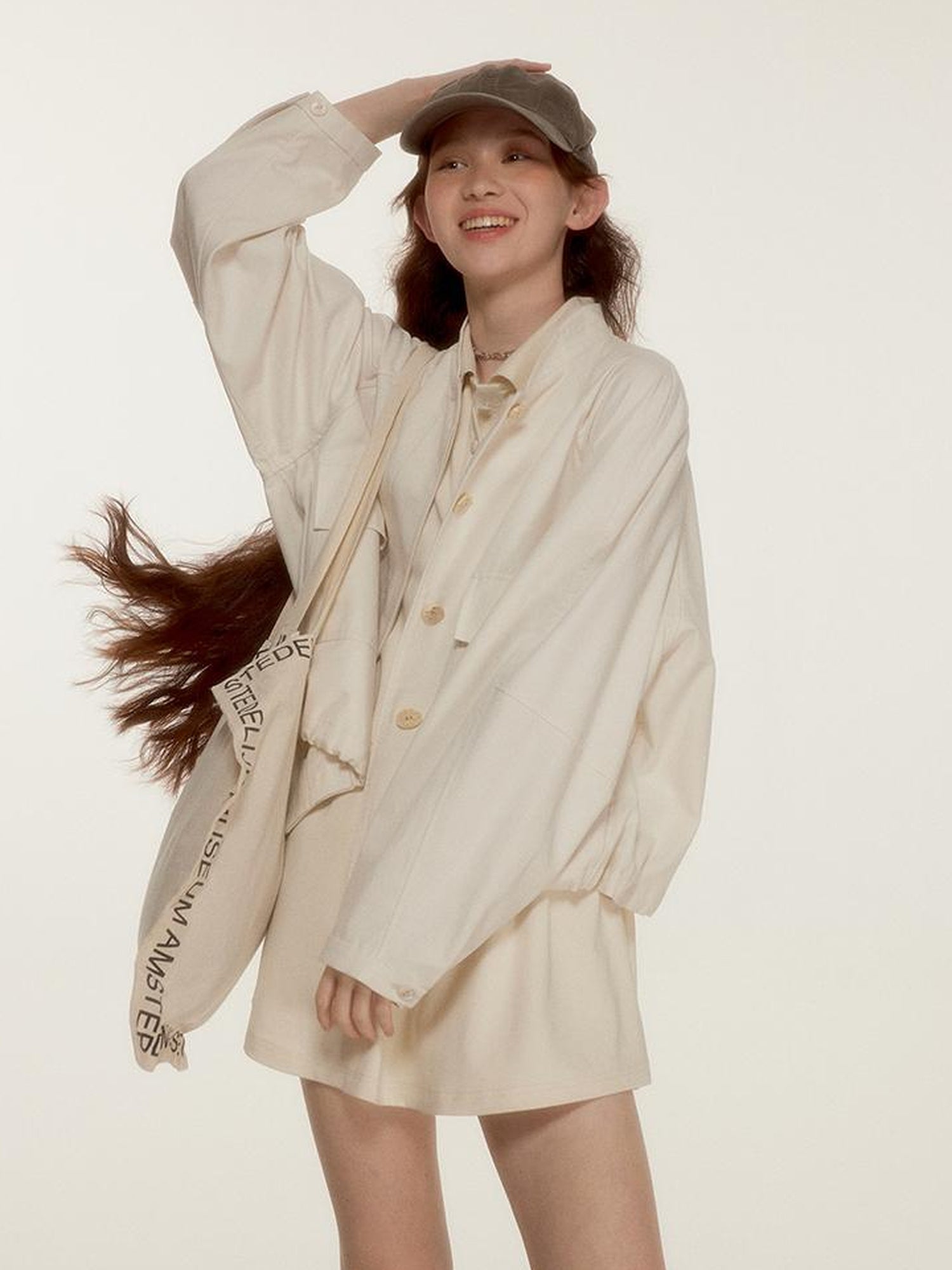 FUSSED Tennis Bow Embroidered Mockneck Dress