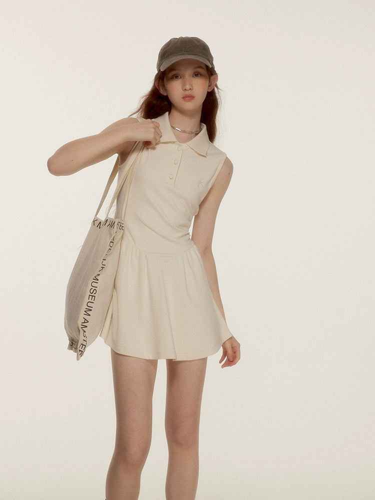 FUSSED_Tennis_Bow_Embroidered_Mockneck_Dress_MISSTT