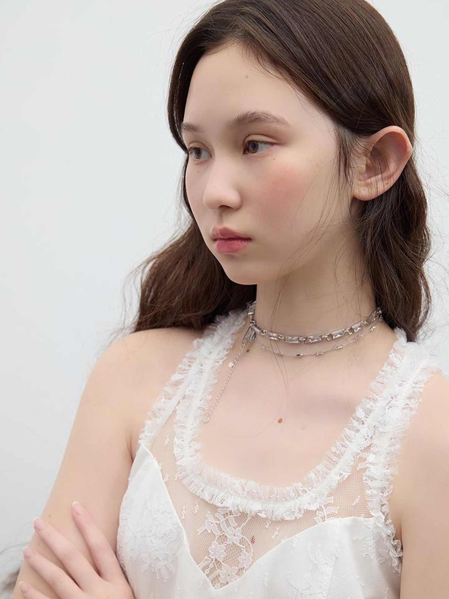 FUSSED Tennis Lace Ruffle Dress Vintage Inspired Short Wedding Dress