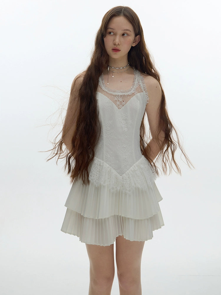 FUSSED_Tennis_Lace_Ruffle_Dress_Vintage_Inspired_Short_Wedding_Dress_MISSTT