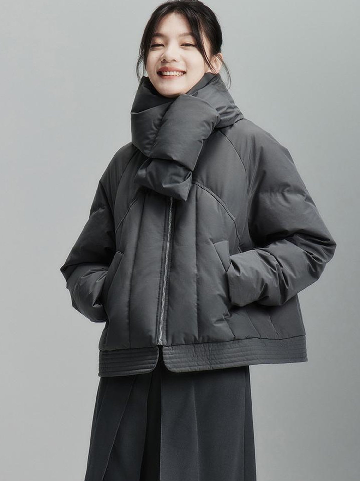 FUSSED Thermal Puff Neck Warmer With Antibacterial Water Repellent Finish