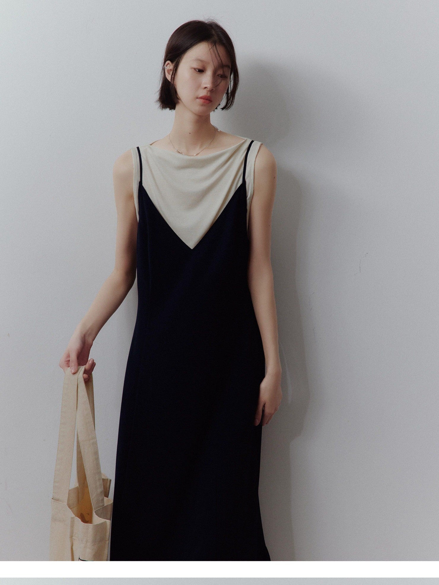 FUSSED Tranquil Blue Bubble Deep V Tulip Hem Women&