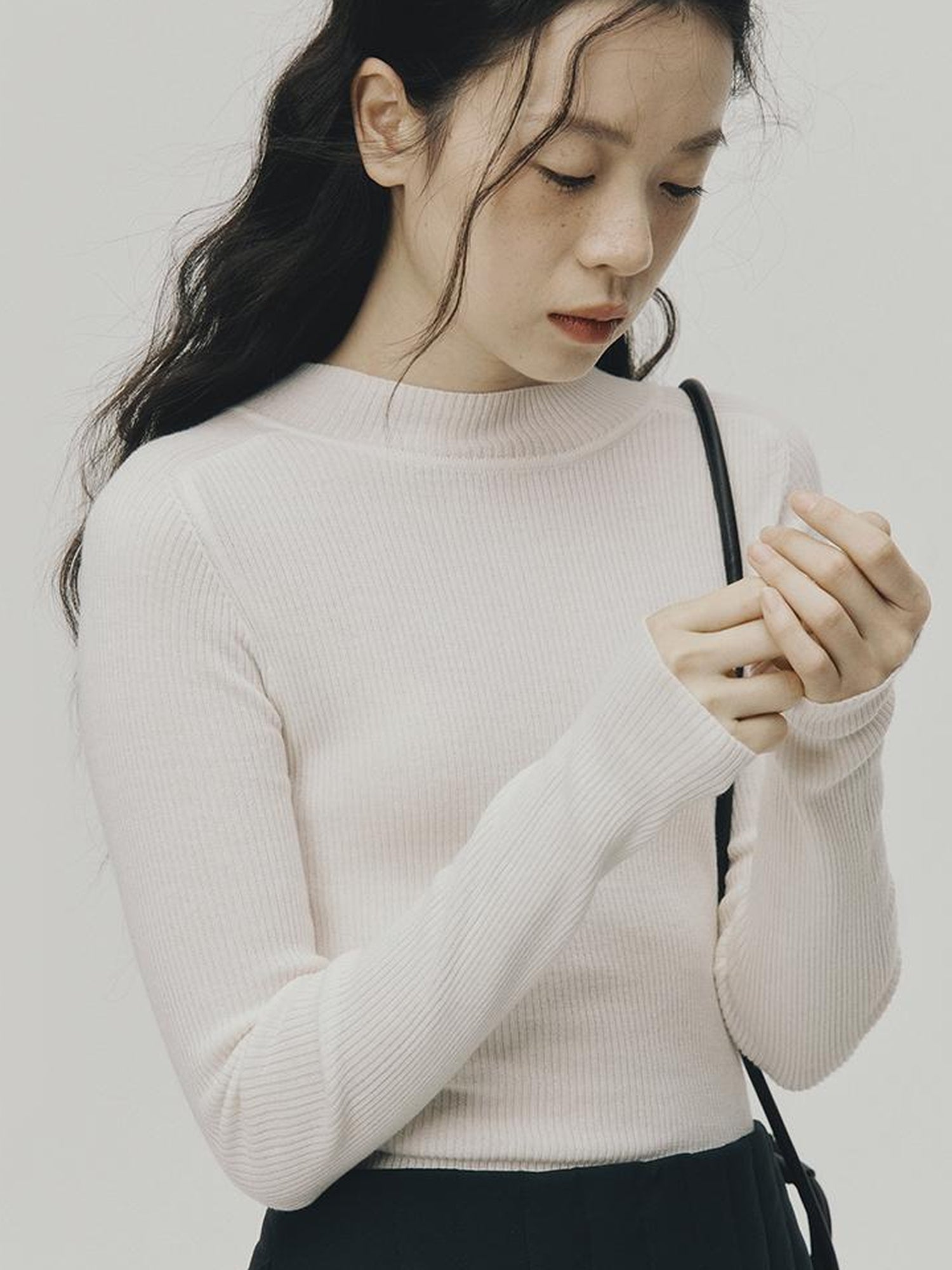 FUSSED Ultrafine Merino Ribbed Turtleneck Sweater