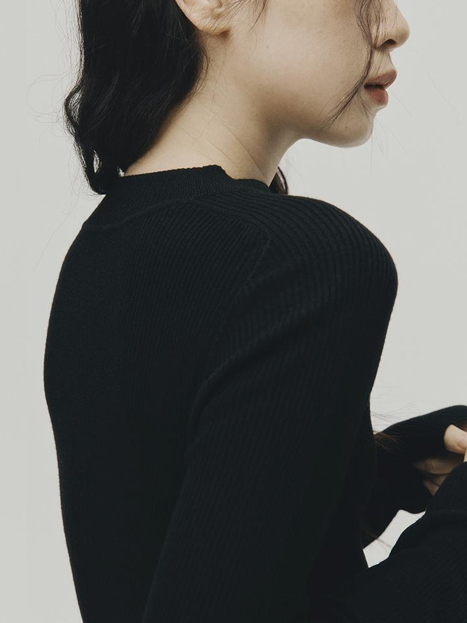 FUSSED Ultrafine Merino Ribbed Turtleneck Sweater