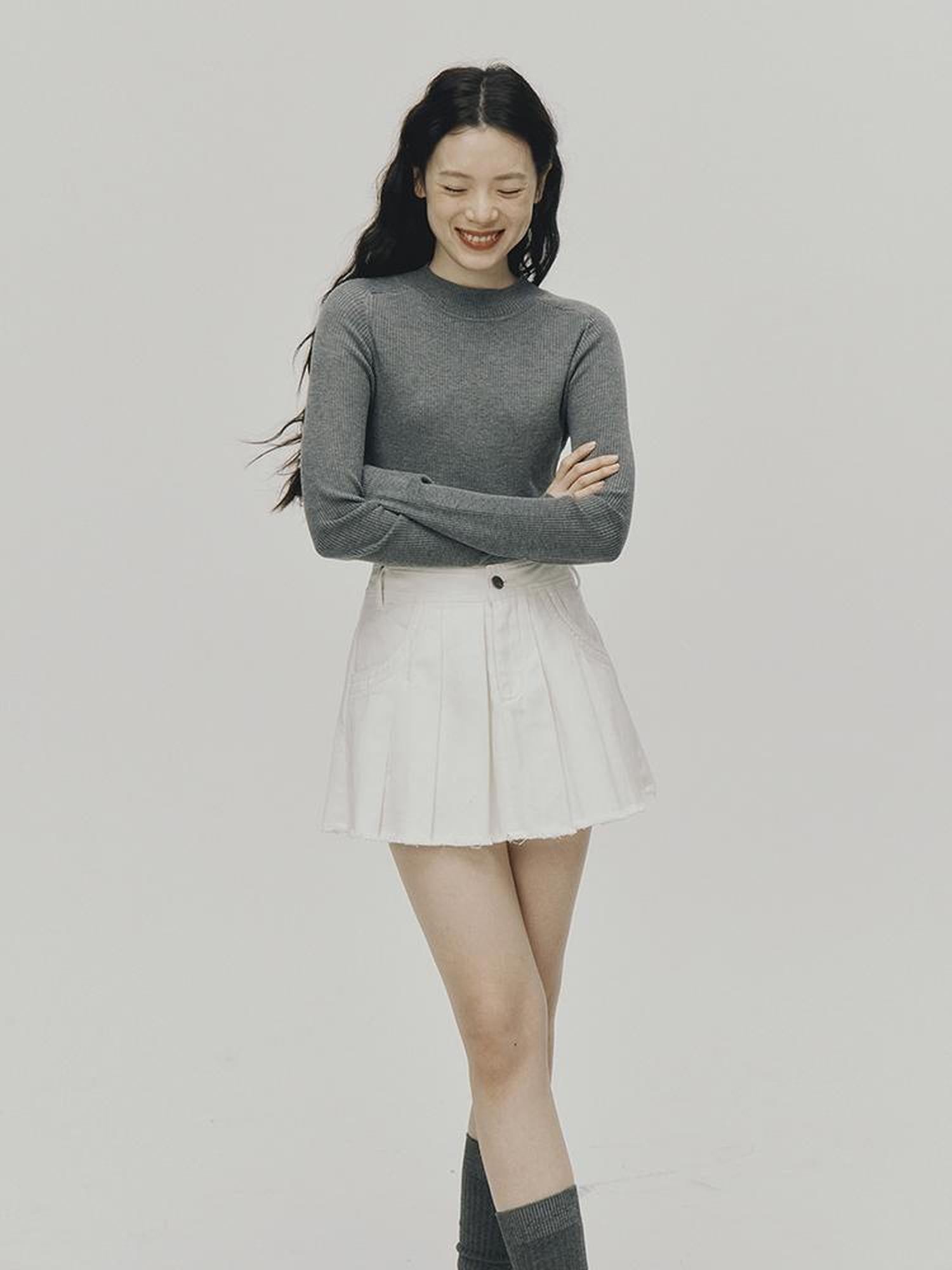 FUSSED Ultrafine Merino Ribbed Turtleneck Sweater