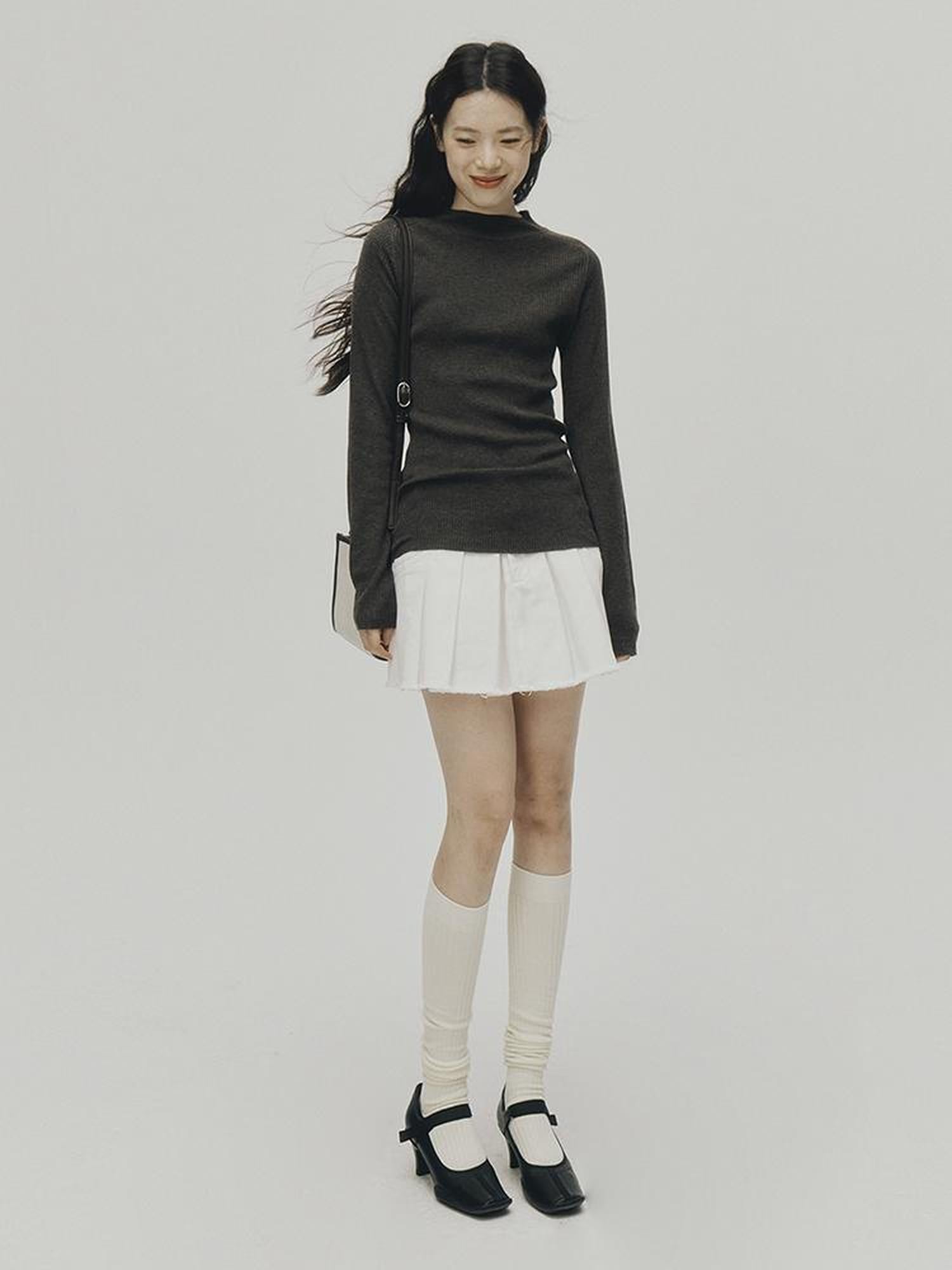 FUSSED Ultrafine Merino Ribbed Turtleneck Sweater