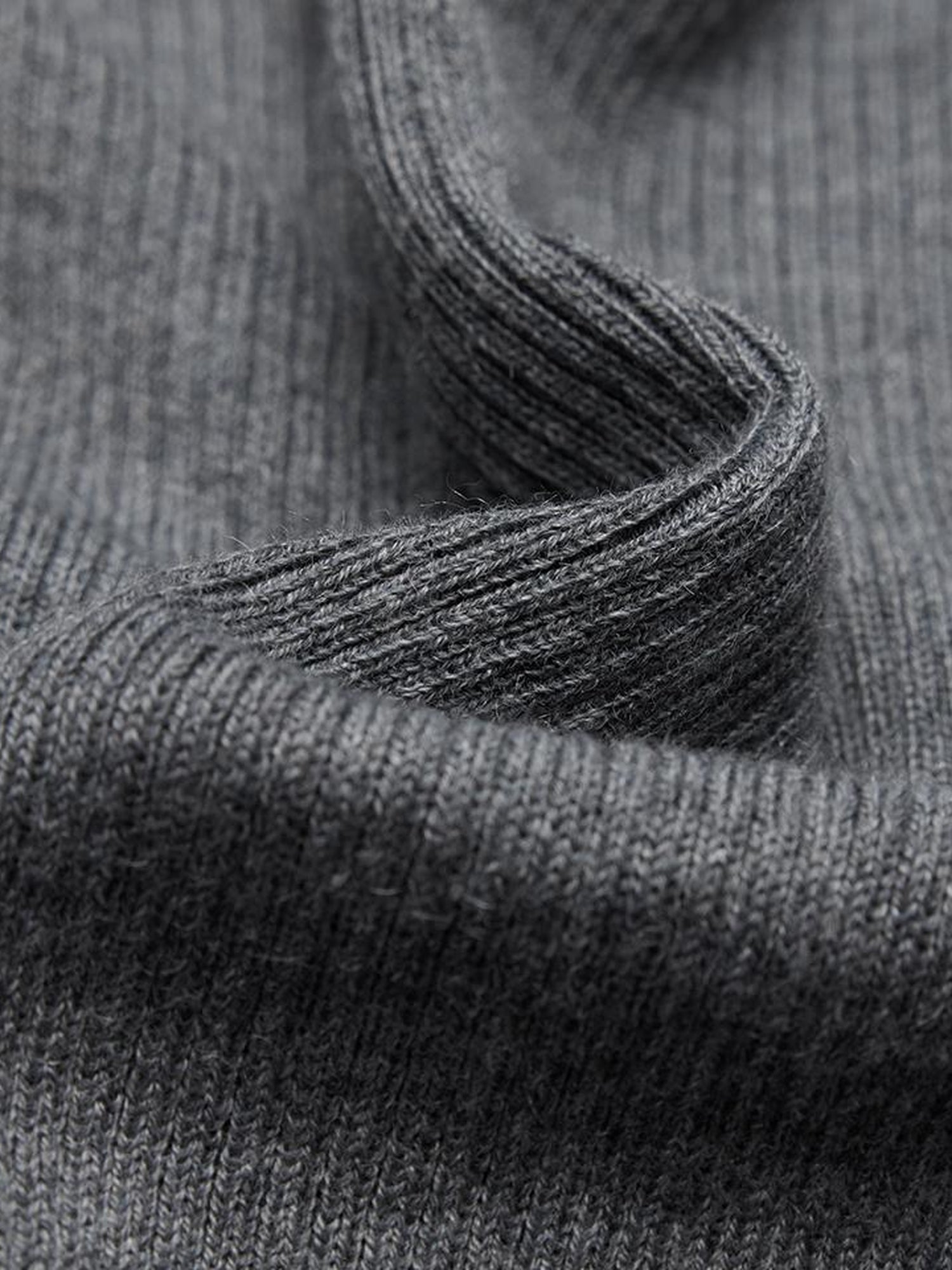 FUSSED Ultrafine Merino Ribbed Turtleneck Sweater