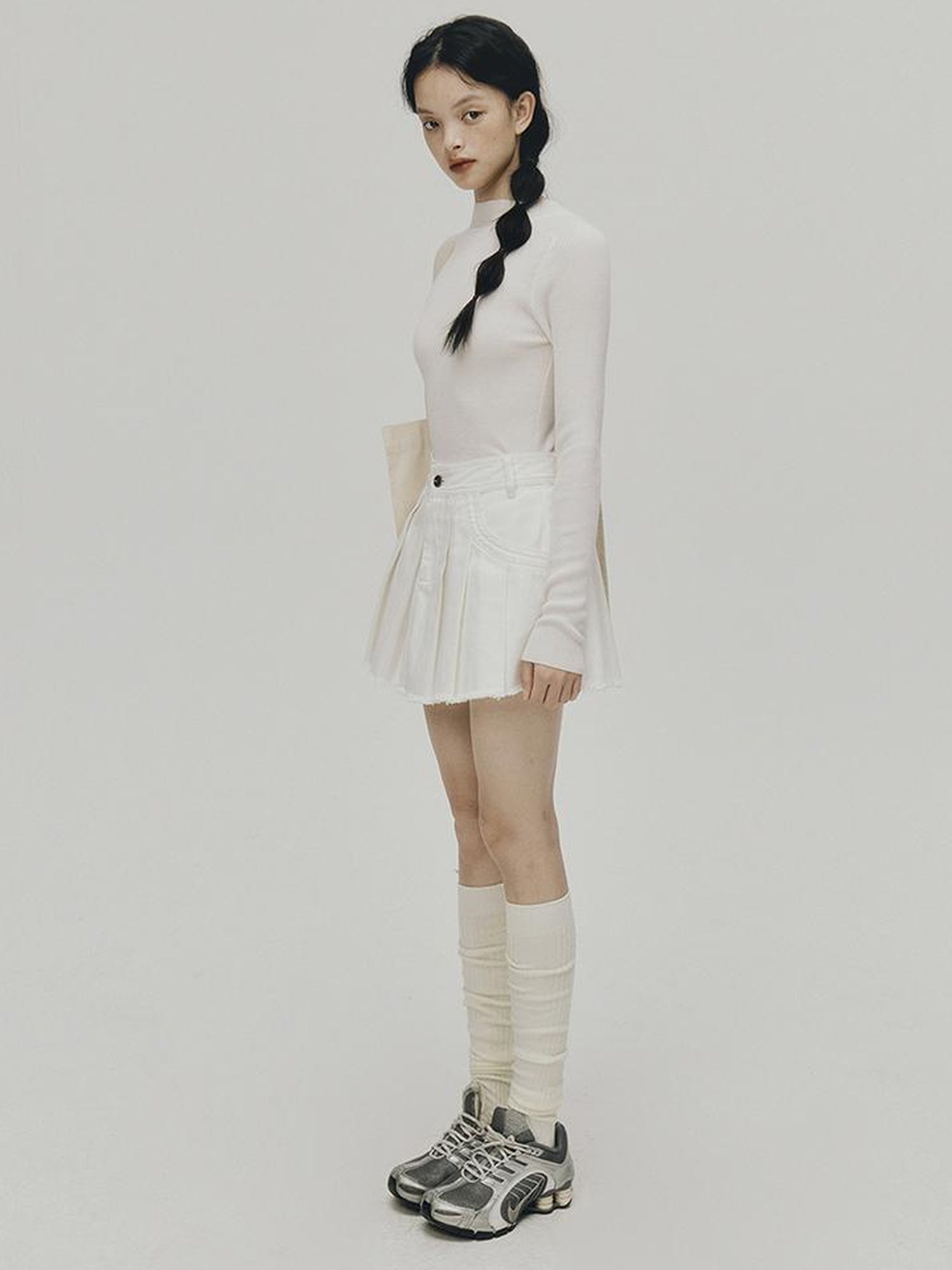 FUSSED Ultrafine Merino Ribbed Turtleneck Sweater