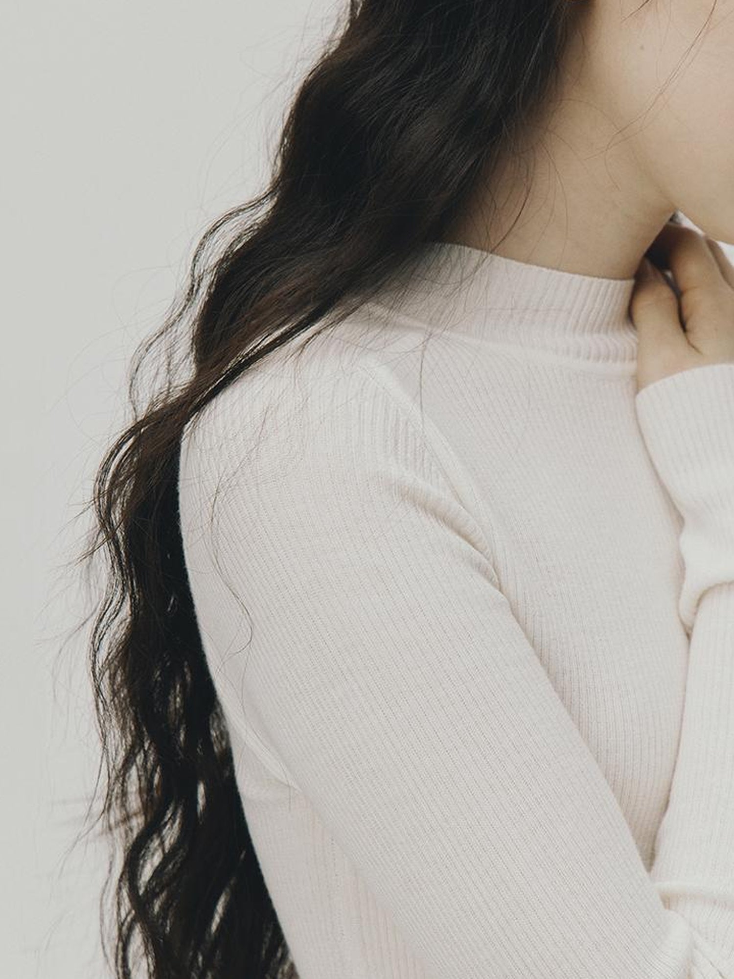 FUSSED Ultrafine Merino Ribbed Turtleneck Sweater