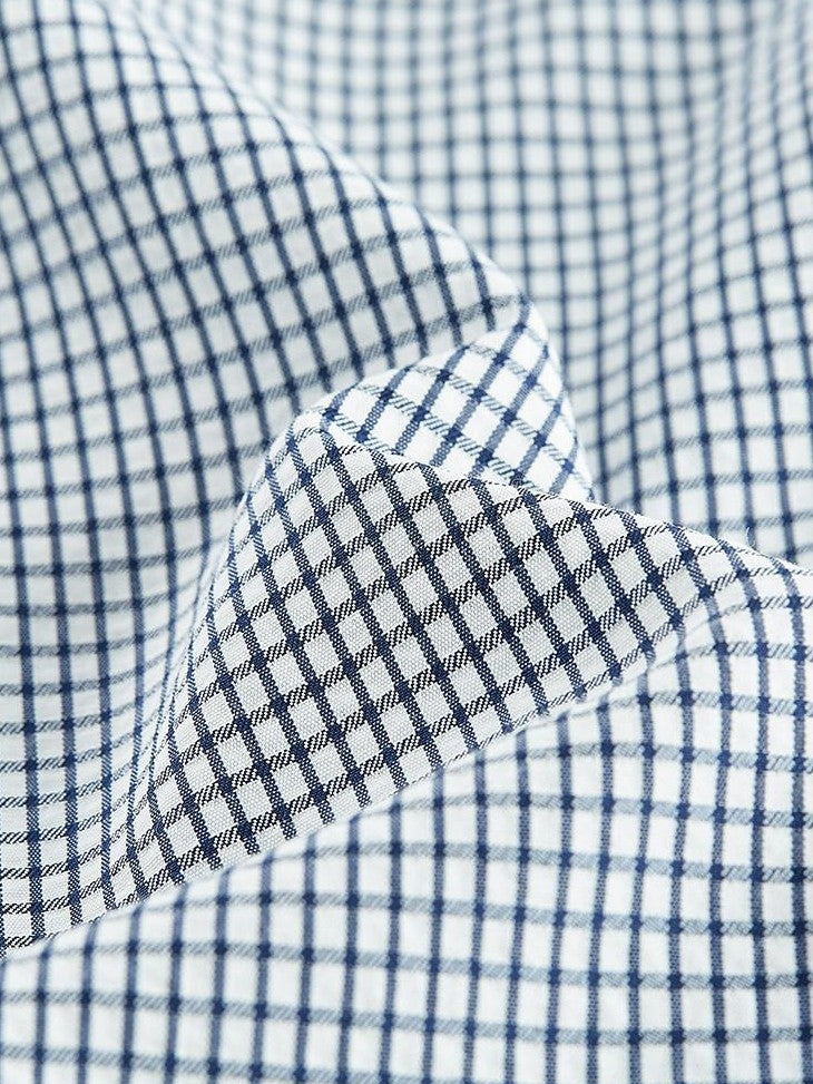 FUSSED Vichy Check Deconstructed Bud Puff Sleeve Women&