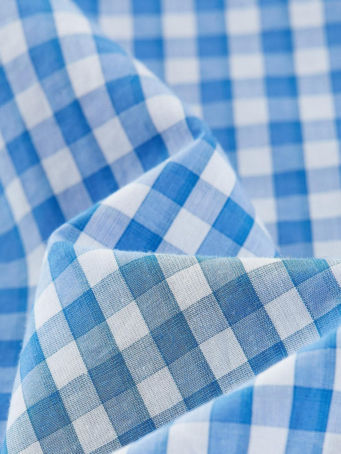 FUSSED Vichy Gingham Faux Two Piece Bubble Hem Women&